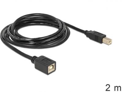 Attēls no Delock Extension Cable USB 2.0 B male  B female 2 m