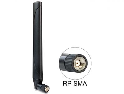 Picture of Delock LTE Antenna RP-SMA -0.9 ~ 2.3 dBi Omnidirectional With Flexible Joint