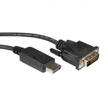 Attēls no ROLINE DisplayPort Cable, DP-DVI (24+1), LSOH, M/M 2 m