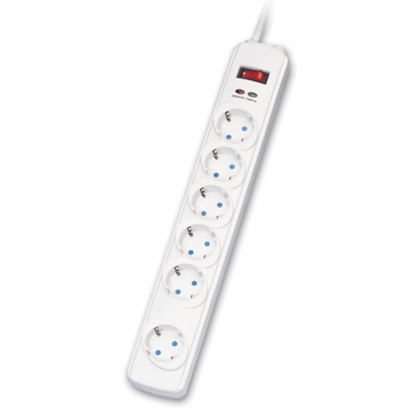 Picture of ROLINE Power Strip, 6-way, Surge Protection