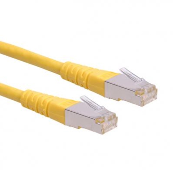Picture of ROLINE S/FTP (PiMF) Patch Cord Cat.6, yellow 0.5m