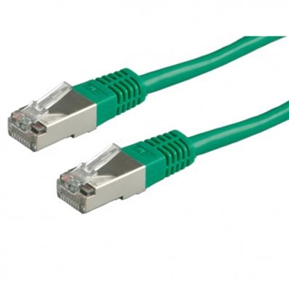 Picture of ROLINE S/FTP Patch Cord Cat.5e, green 1m
