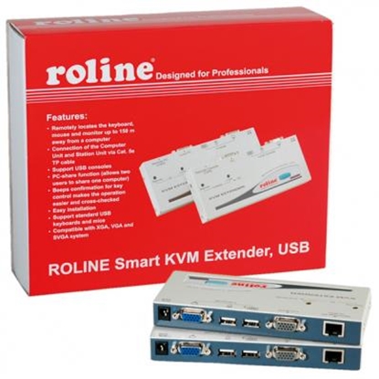 Attēls no ROLINE Smart KVM Extender, USB