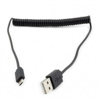 Attēls no ROLINE USB 2.0 Spiral Cable, A - Micro B, M/M 1m
