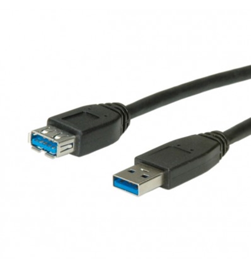 Изображение ROLINE USB 3.0 Cable, Type A M - A F 1.8 m