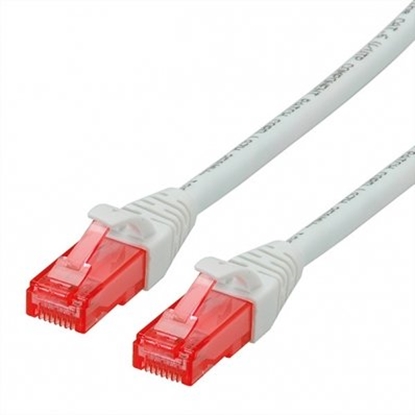 Attēls no ROLINE UTP Cable Cat.6 Component Level, LSOH, white, 1.0 m