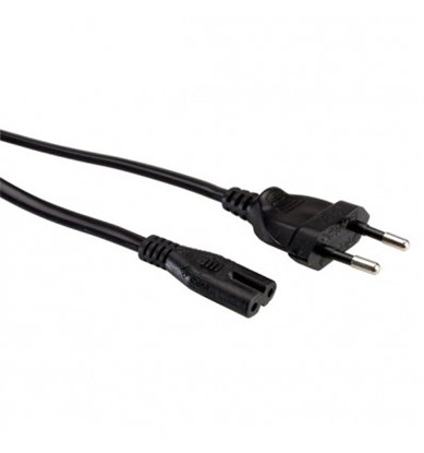 Изображение VALUE Euro Power Cable, 2-pin, black 1.8 m