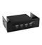 Picture of VALUE Internal USB 2.0 Hub, for Type 3.5/5.25 Bay, 4 Ports, black