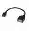 Attēls no VALUE USB 2.0 Cable, USB Type A F - Micro USB B M, OTG 0.15 m