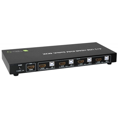 Picture of TECHLY 028702 4-port HDMI/USB KVM