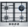 Picture of Bosch Serie 6 PCH6A5B90 hob Black, Stainless steel Built-in Gas 4 zone(s)