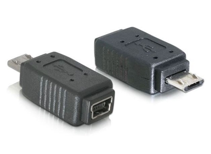 Attēls no Delock Adapter USB micro-B male to mini USB 5pin