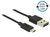 Picture of Delock Cable EASY-USB 2.0 Type-A male - EASY-USB 2.0 Type Micro-B male black 1.0m