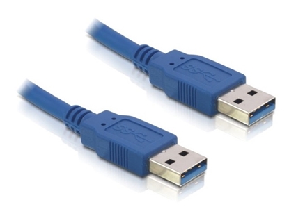Attēls no Delock Cable USB 3.0 type A male  USB 3.0 type A male 1.5 m blue