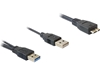 Изображение Delock Cable USB 3.0 type A male + USB type A male  USB 3.0 type Micro-B male