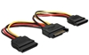 Picture of Delock Cable Power SATA 15 pin  2 x SATA HDD â straight