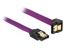 Attēls no Delock SATA cable 6 Gbs 30 cm down  straight metal purple Premium