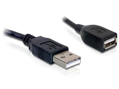 Attēls no Delock Extension cable USB 2.0 A-A 15 cm male / female