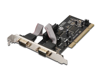 Изображение DIGITUS PCI Card 2x D-Sub9 seriell Ports retail
