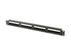 Picture of Patch panel 19" 24 porty, kat.5e, U/UTP, 1U, czarny (kompletny) 