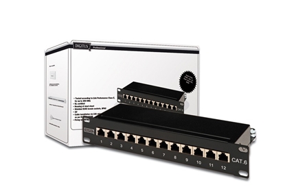 Изображение Digitus CAT 6, Class E Patch Panel, shielded, black