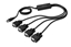 Picture of DIGITUS USB 2.0 to 4xRS232 Cable USB to Serial Adapter,  1,5m