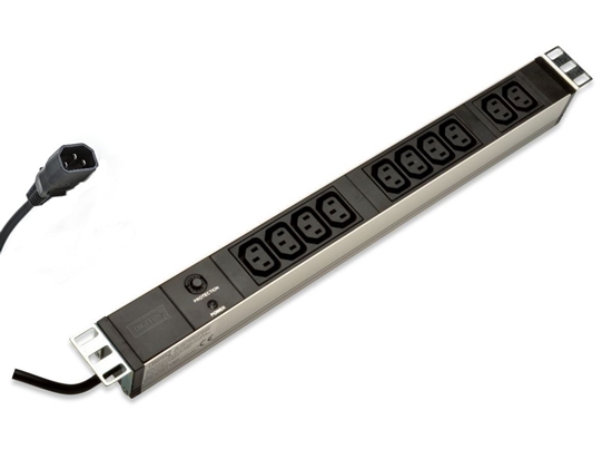 Picture of DIGITUS IEC Outlet Strip Rack Mount 10-fold 2m DN-95404