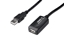 Attēls no Kabel przedłużający USB 2.0 HighSpeed Typ USB A/USB A M/Ż aktywny, czarny 15m