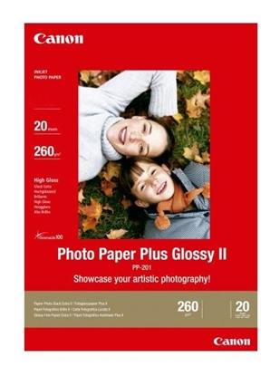 Attēls no Canon PP-201 A 4 20 Sheets 265 g Photo Paper Plus Glossy II