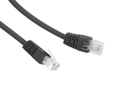 Attēls no PATCH CABLE CAT6 UTP 0.25M/PP6U-0.25M/BK GEMBIRD