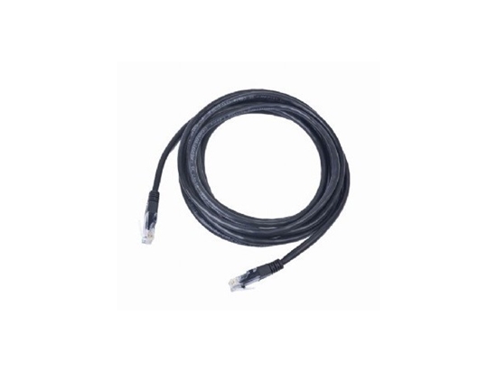 Изображение PATCH CABLE CAT5E UTP 0.25M/BLACK PP12-0.25M/BK GEMBIRD