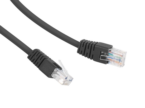 Picture of PATCH CABLE CAT6 UTP 1M/BLACK PP6U-1M/BK GEMBIRD
