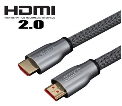 Attēls no Kabel HDMI M/M 10m, v2.0, oplot, złoty, Y-C142RGY 