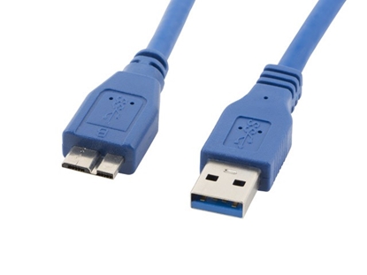 Attēls no Kabel USB 3.0 micro AM-MBM5P 0.5M niebieski 