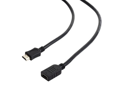 Attēls no Gembird High speed HDMI Male - HDMI Female Ethernet 1.8m Black 4K