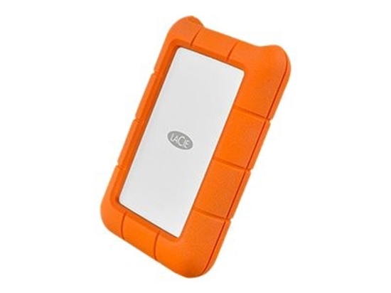 Picture of LaCie Rugged USB-C 2000GB Orange,Silver external hard drive