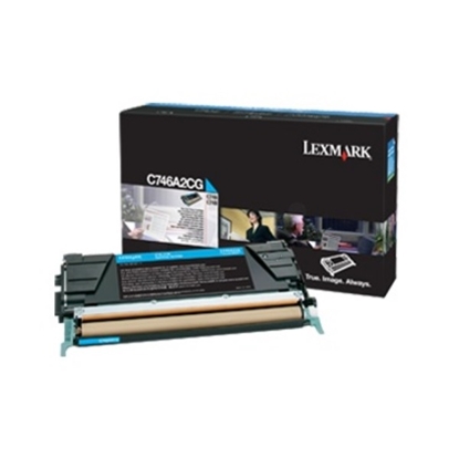 Picture of Lexmark C746A3CG toner cartridge 1 pc(s) Original Cyan