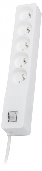 Изображение Listwa przeciwprzepięciowa ZX 510, 1L, 3,0m, biała 