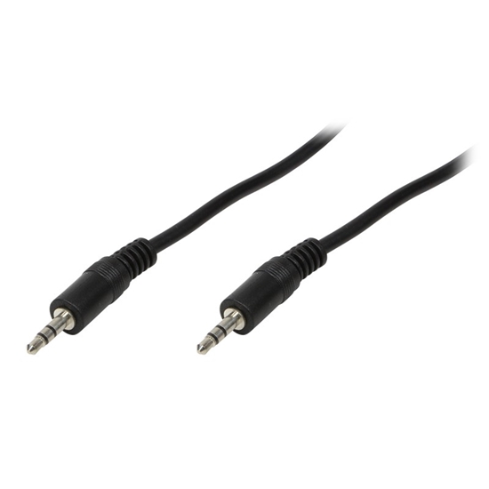 Picture of Logilink Audiokabel 1x 3,5mm -> 1x 3,5mm St/St  2.00m bk