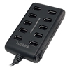 Изображение Logilink USB-HUB 10-Port m. Netzteil    schwarz