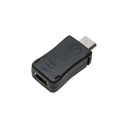Attēls no Adapter USB LogiLink microUSB - miniUSB Czarny  (AU0010)