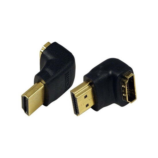 Изображение HDMI Adapter small size, AM to AF in 90 degree | Logilink