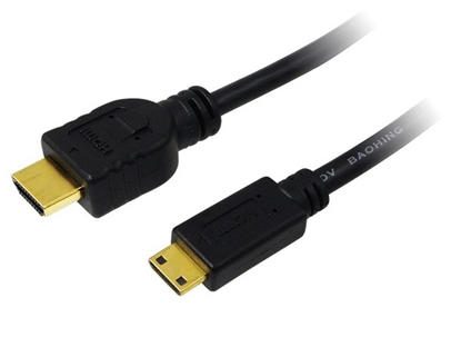 Изображение Logilink HDMI-Kabel Ethernet A -> mini St/St  1.50m sw