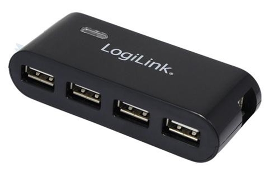 Picture of Logilink USB-HUB 4-Port m. Netzteil    schwarz