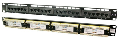 Изображение Logilink Patchpanel 24-Port RJ45 19" Cat6 ungeschirmt