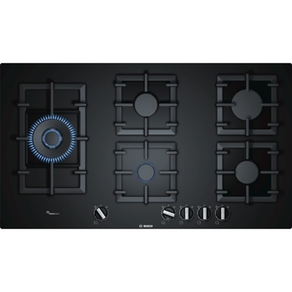 Picture of Bosch Serie 6 PPS9A6B90 hob Black Built-in Gas 5 zone(s)