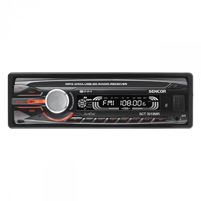 Picture of Radio samochodowe z pilotem SCT 3018MR Moc4x40W,USB/SD/MMC