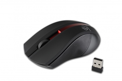 Attēls no Rebeltec Galaxy Wireless Gaming Mouse with 1600 DPI USB Black / Red