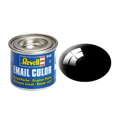 Attēls no REVELL Email Color 07 Black Gloss 14ml