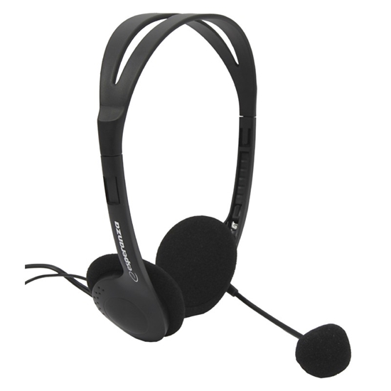 Изображение Słuchawki stereo z mikrofonem i regulacją głośności EH102